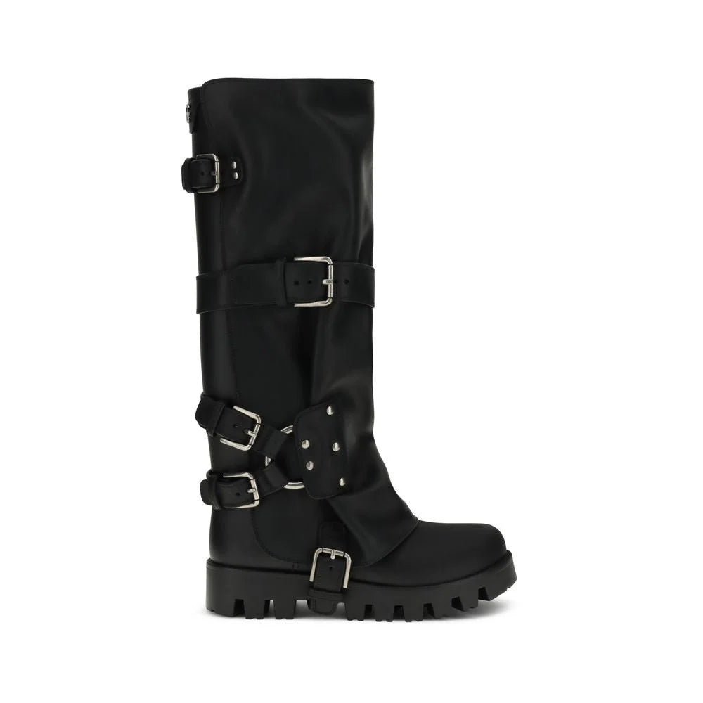 Dolce & Gabbana Rubber and leather high Boots - Boots