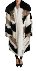 Dolce & Gabbana Sheep Fur Shearling Cape Jacket Coat - IT40 | M - Overcoats