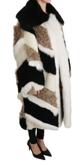 Dolce & Gabbana Sheep Fur Shearling Cape Jacket Coat - IT40 | M - Overcoats