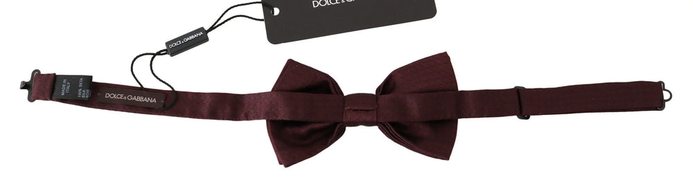 Dolce & Gabbana Silk Polka Dot Adjustable Neck Bow Tie Papillon - Neckties