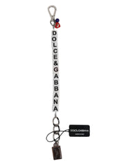 Dolce & Gabbana Silver Brass Chain Dice Logo Embellished Charm Bracelet - Bracelets