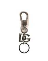 Dolce & Gabbana Silver Brass DG Logo Keychain Metal Ring Keyring - Keychains