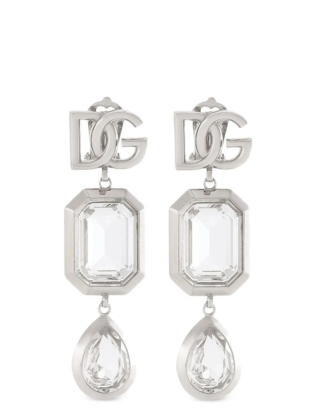 Dolce & Gabbana Silver Brass Earrings - One Size