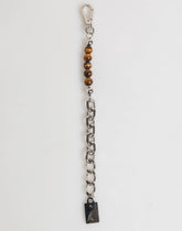 Dolce & Gabbana Silver Chain Brass Beaded Lobster Clasp Logo Men Bracelet - Bracelets