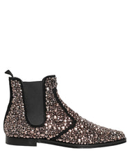 Dolce & Gabbana Botas Chelsea con Detalles Plateado - Talla EU44/US11