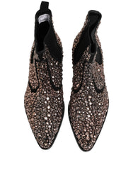 Dolce & Gabbana Botas Chelsea con Detalles Plateado - Talla EU44/US11