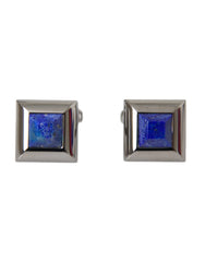 Dolce & Gabbana Silver Plated Brass Pin Crystal Cufflinks - Cufflinks