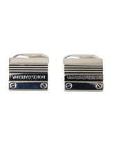 Dolce & Gabbana Silver Plated Metal Brass DG Logo Pin Cufflinks - Cufflinks