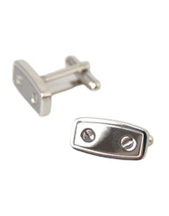 Dolce & Gabbana Silver Plated Metal Brass Pin Men Cufflinks - Cufflinks