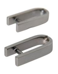Dolce & Gabbana Silver Plated Metal Brass Pin Men Cufflinks - Cufflinks