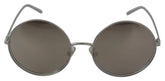 Dolce & Gabbana Silver Plated Round Gray Le nses Women Sunglasses - Sunglasses