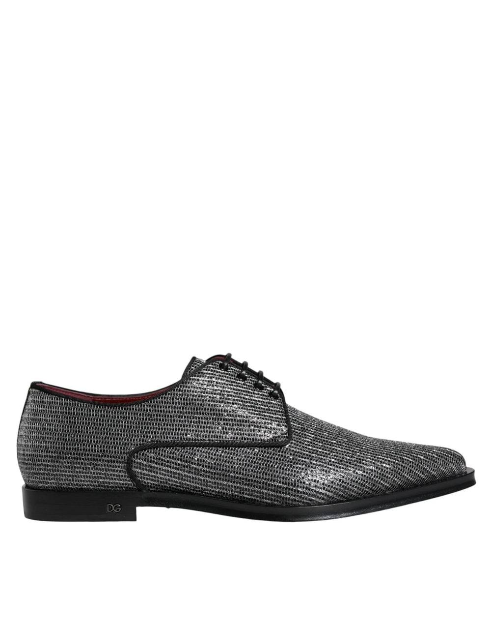Dolce & Gabbana Silver Polyurethane Derby Formal Dress Shoes - EU43/US10 - Shoes