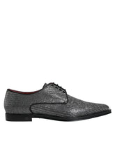 Dolce & Gabbana Silver Polyurethane Derby Formal Dress Shoes - EU43/US10 - Shoes