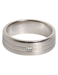 Dolce & Gabbana Silver Tone Brass Clear Crystal DG Logo Ring - Rings
