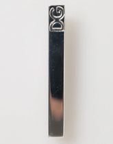 Dolce & Gabbana Silver Tone Brass Logo Branded Men Accessory Tie Clip Bar - Tie Clips
