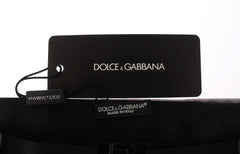 Dolce & Gabbana Silver Wide Belt Silk Cummerbund - IT48 | M - Suspenders