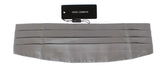 Dolce & Gabbana Silver Wide Belt Silk Cummerbund - IT48 | M - Suspenders