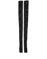 Dolce & Gabbana Sleeves Black Nylon Floral Lace Warmer Arm - 7.5|S