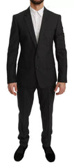 Dolce & Gabbana Slim Fit MARTINI Wool Gray Suit - IT48 | M - Pant Suits