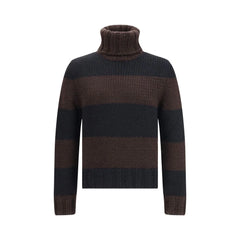 Dolce & Gabbana Striped Wool-Blend Turtleneck - Sweaters