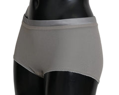 Dolce & Gabbana Underwear Silver With Net Silk Bottoms - IT4 | L - Boyshorts