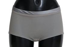 Dolce & Gabbana Underwear Silver With Net Silk Bottoms - IT4 | L - Boyshorts
