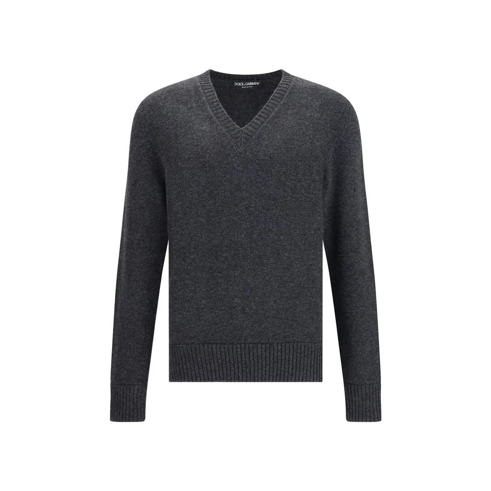 Dolce & Gabbana V-neck Wool Pullover - Sweaters