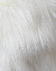 Dolce & Gabbana White Acrylic Fur Womens Bucket Hat - Bucket Hats