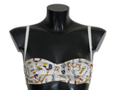 Dolce & Gabbana White Balconcino Sailor Print Underwear - IT3 | M - Bras