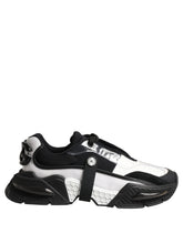 Dolce & Gabbana White Black Logo Airmaster Men Sneakers Shoes - EU42/US9