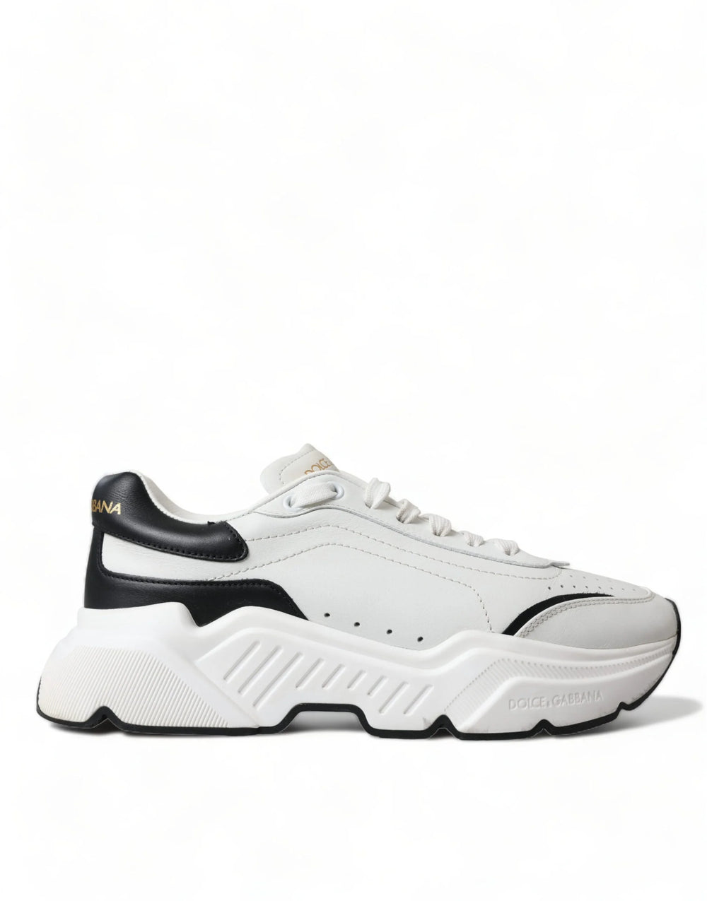 Dolce & Gabbana White Black Low Top Daymaster Sneakers Shoes - EU40/US9.5