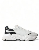 Dolce & Gabbana White Black Low Top Daymaster Sneakers Shoes - EU40/US9.5