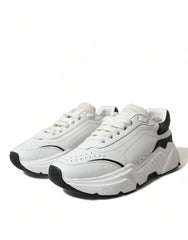 Dolce & Gabbana White Black Low Top Daymaster Sneakers Shoes - EU40/US9.5