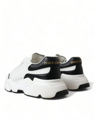 Dolce & Gabbana White Black Low Top Daymaster Sneakers Shoes - EU40/US9.5