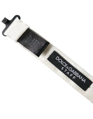 Dolce & Gabbana White Black Polka Dot Polyester Bow Tie Men - Neckties