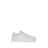 Dolce & Gabbana White Calf Leather Bos Taurus Low Top Sneakers - EU45/US12