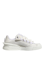Dolce & Gabbana White Calfskin Leather Low Top Sneakers Shoes - EU44/US11