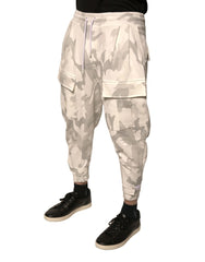 Dolce & Gabbana White Camouflage Cargo Jogger Pants - Cargo Pants