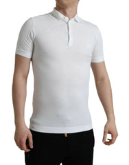 Dolce & Gabbana White Collared Short Sleeve Crown T-shirt - IT44 | XS - Polos
