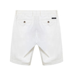 Dolce & Gabbana White Cotton Bermuda - 44 - Bermudas