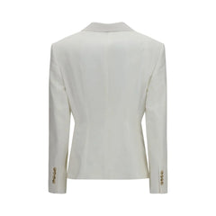 Dolce & Gabbana White Cotton Blazer