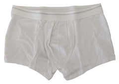 Dolce & Gabbana White Cotton Blend Regular Boxer Underwear - IT4 | S - Boxer Shorts