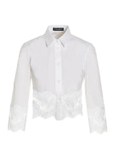 Dolce & Gabbana White Cotton Blouse