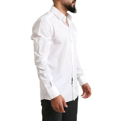 Dolce & Gabbana White Cotton Dress Shirt - 39