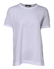 Dolce & Gabbana White Cotton Goodluck 2022 Crew Neck T-shirt - IT42|M - T-Shirts