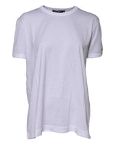 Dolce & Gabbana White Cotton Goodluck 2022 Crew Neck T-shirt - T-Shirts