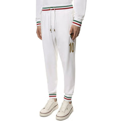 Dolce & Gabbana White Cotton Joggers (Workout Pants) - IT50 | L
