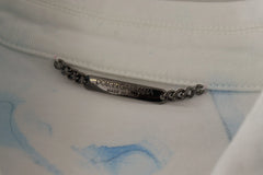 Dolce & Gabbana White Cotton Logo Embroidery Denim Jacket - Trucker Jackets