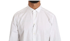Dolce & Gabbana White Cotton Long Sleeve Top Shirt - IT37 | XS - Shirts