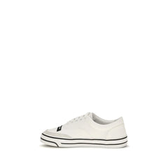 Dolce & Gabbana White Cotton Low Top Sneakers